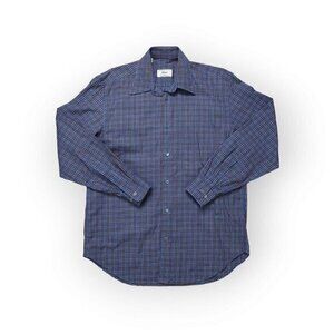 Brioni‎ Plaid Button Up Long Sleeve Shirt Mens Small